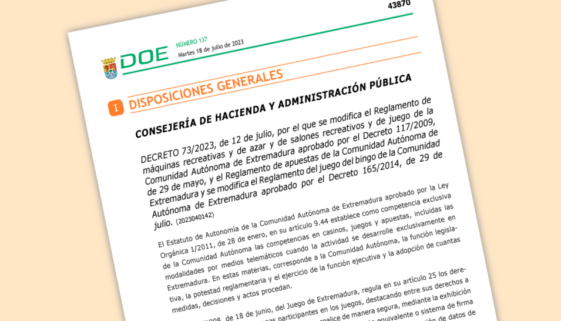 El control de acceso centra las modificaciones normativas publicadas esta semana en Extremadura